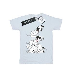 101 Dalmatians Womens/Ladies Chair Boyfriend T-Shirt / White